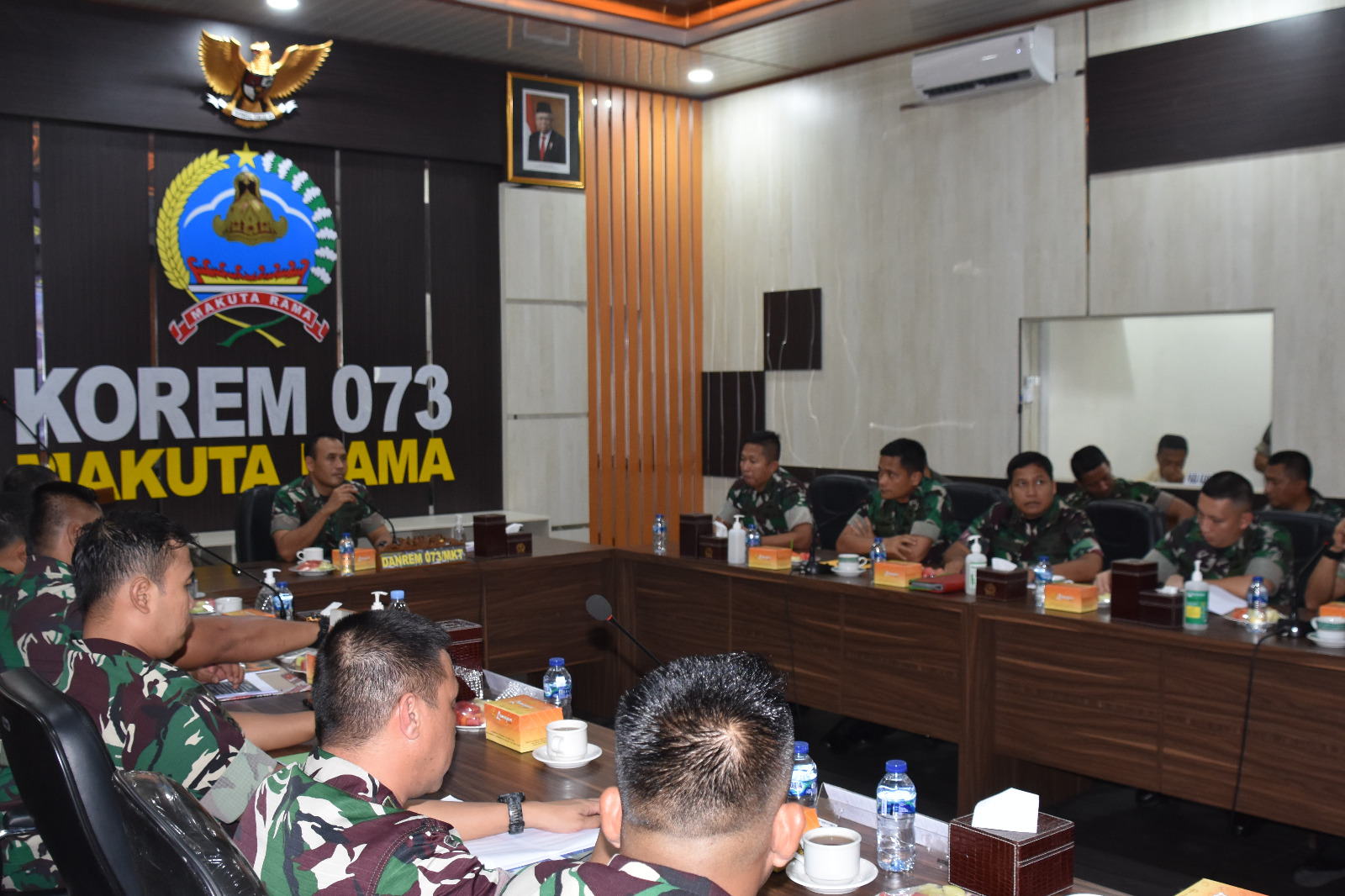 Danrem 073/Makutarama Menerima Paparan Rencana TMMD Reguler ke-116 TA.  2023